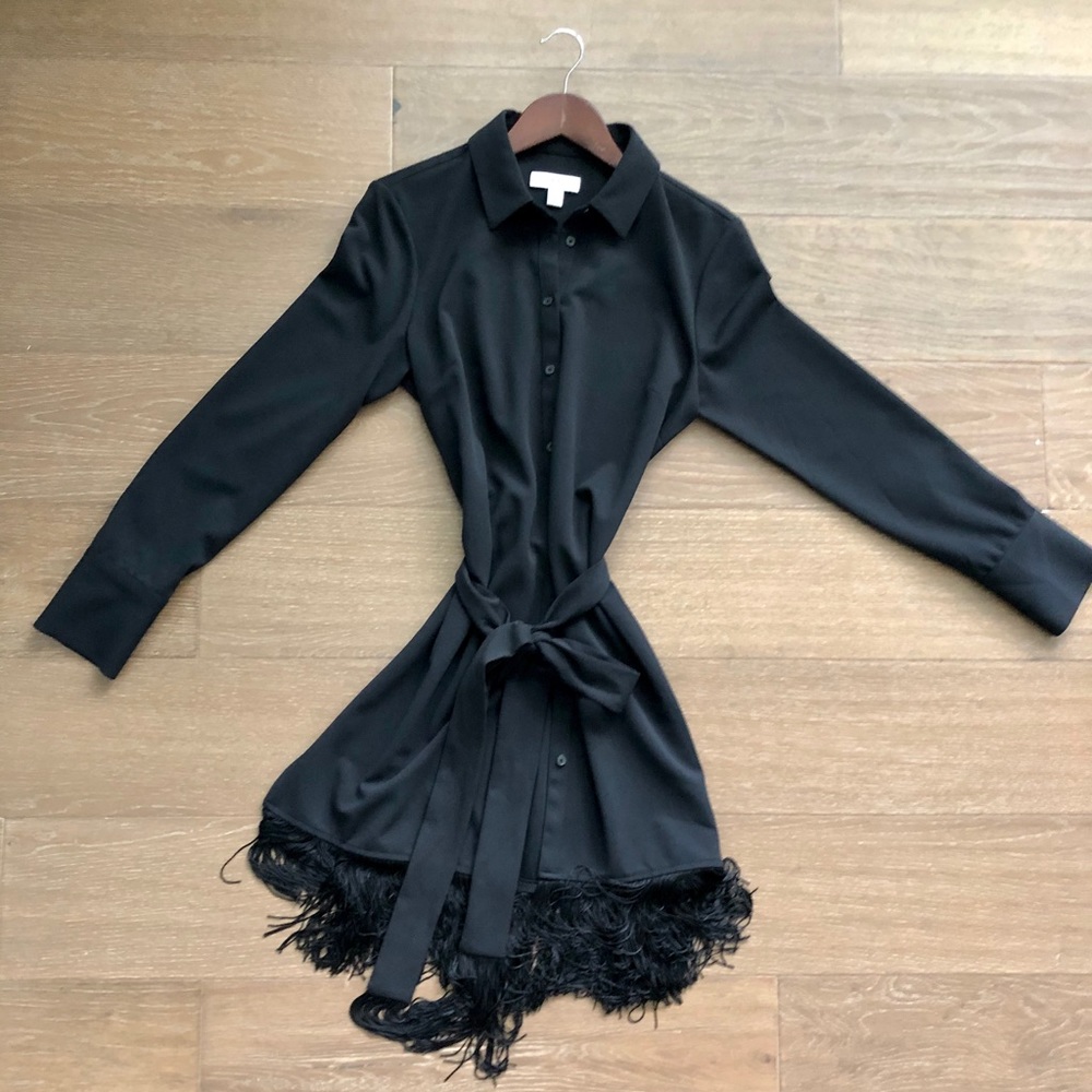 Black halston dress